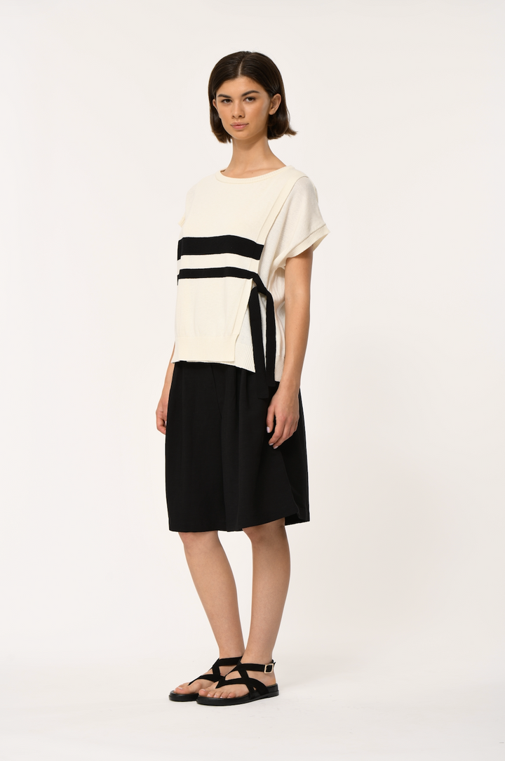 LUTA PULL ON TOP (OFF-WHITE/NOIR) - HUMILITY