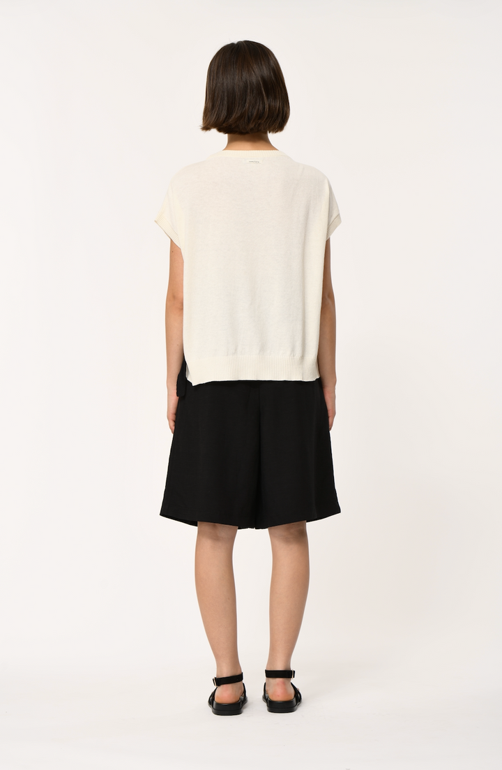 LUTA PULL ON TOP (OFF-WHITE/NOIR) - HUMILITY