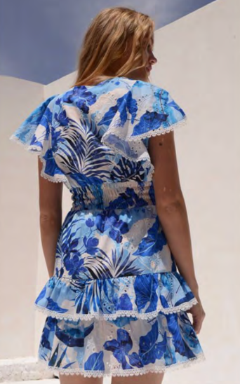 ANAFI MINI DRESS (OCEAN) - KASIA