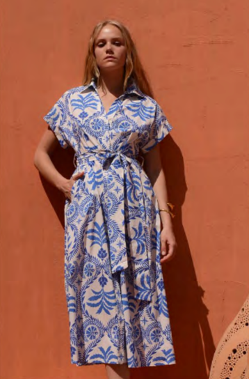 NAXOS MAXI DRESS (OCEAN) - KASIA
