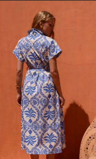 NAXOS MAXI DRESS (OCEAN) - KASIA