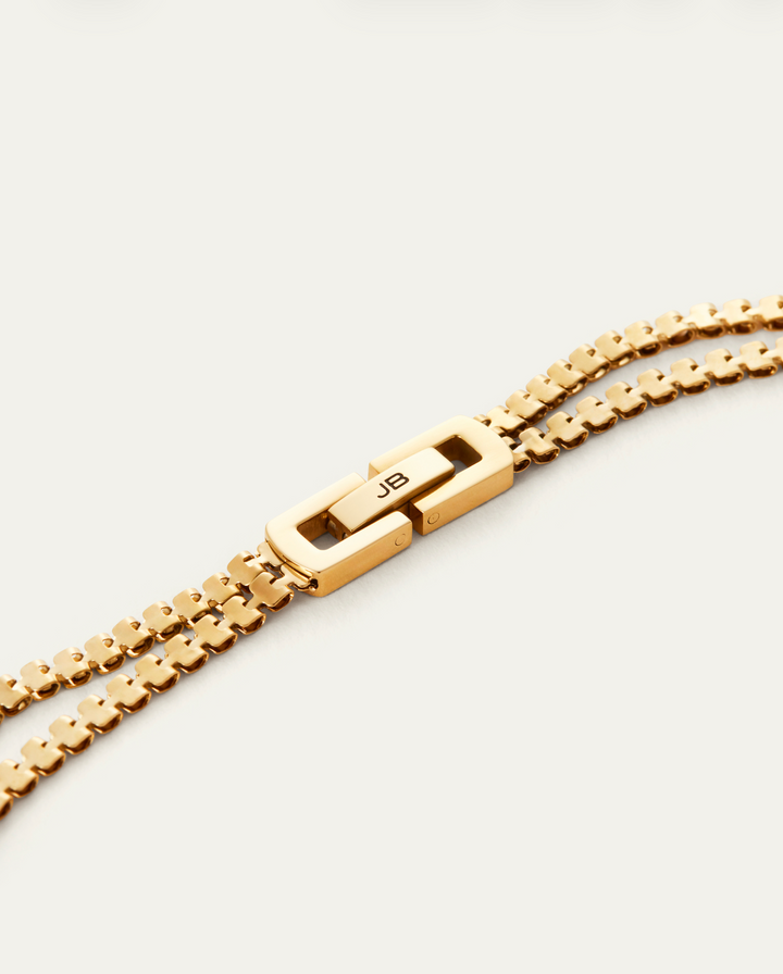 DOUBLE AMALFI CHAIN NECKLACE (GOLD) - JENNY BIRD