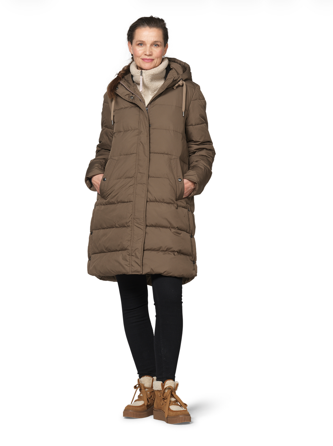 PEPPY PADDED COAT (MUD) - ILSE JACOBSEN