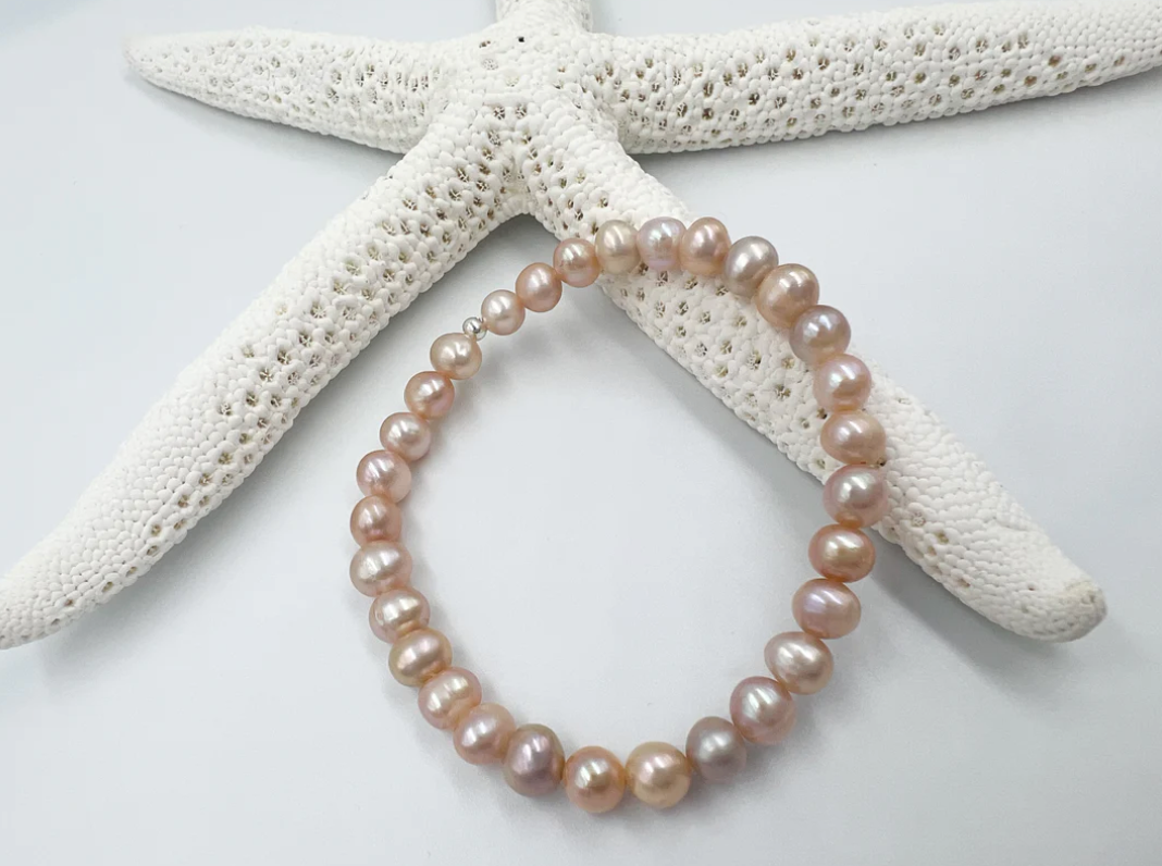 PINK FRESHWATER PEARL BRACELET - SASKIA DEVRIES