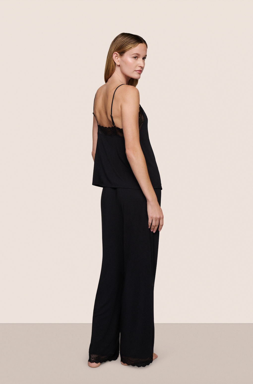 LARA CAMI PANT PJ SET (BLACK) - EBERJEY