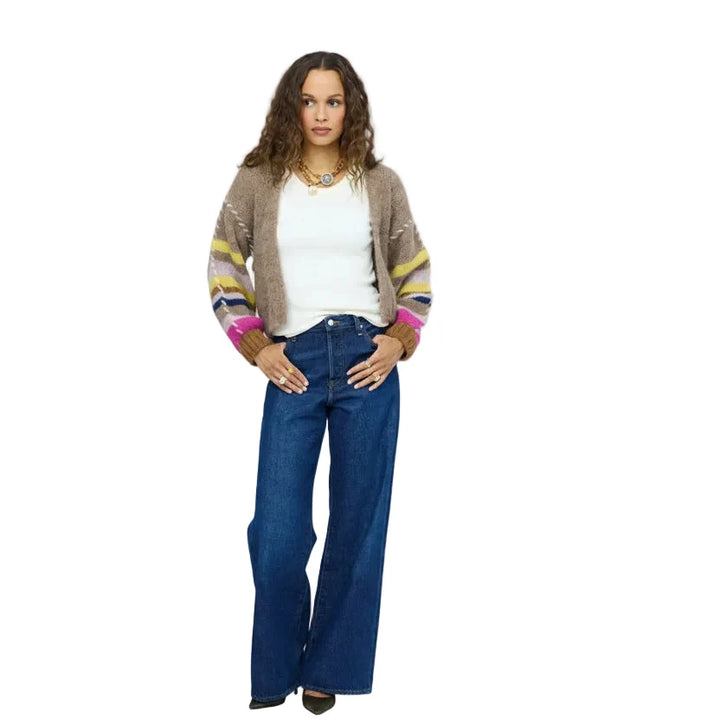 SIENNA STRIPE CARDIGAN (MULTI) - KERRI ROSENTHAL
