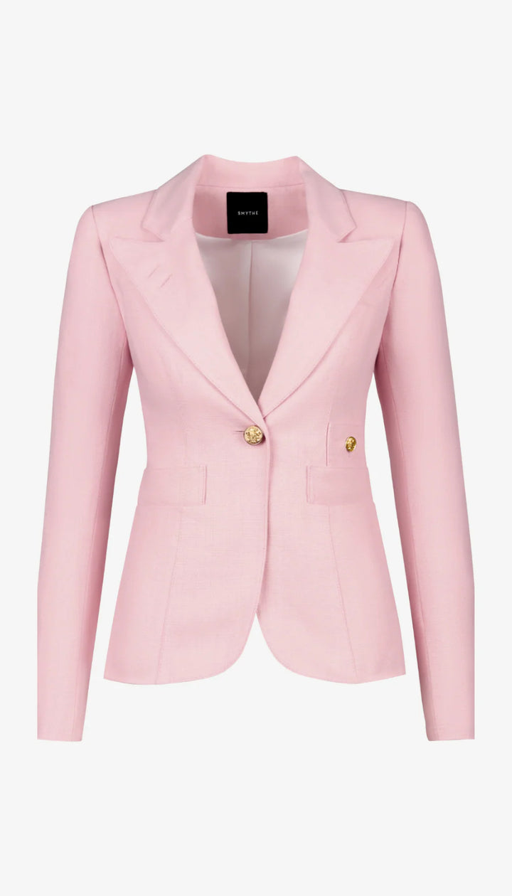 LINEN CLASSIC DUCHESS BLAZER (PINK) - SMYTHE