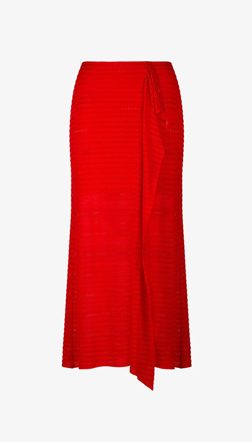 PULL ON DRAPE SKIRT (RED) - SMYTHE