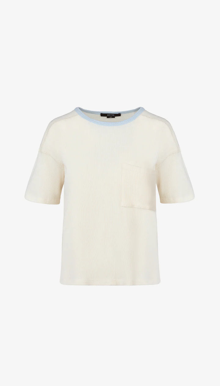 COLORBLOCK POCKET TEE (CREAM) - SMYTHE