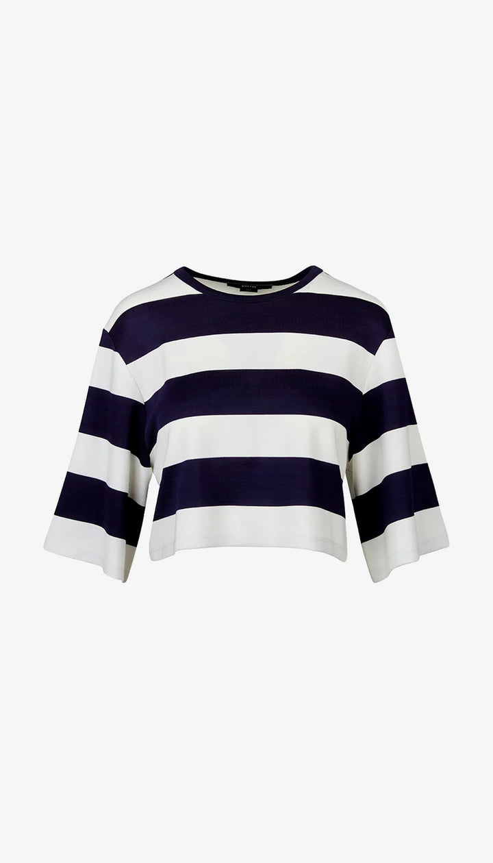 CROPPED SWING TEE (NAVY) - SMYTHE