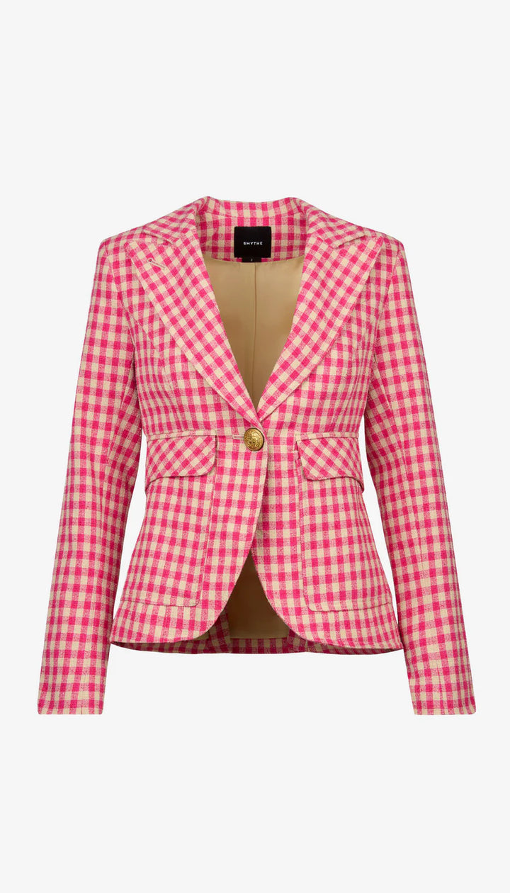 PATCH POCKET ONE BUTTON BLAZER (PINK) - SMYTHE