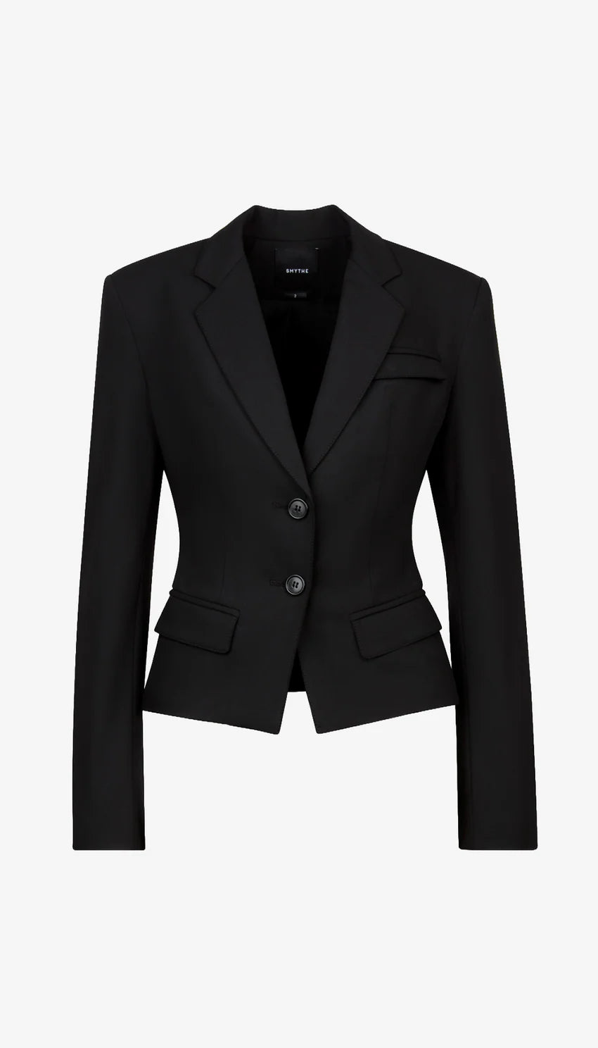 TWO BUTTON TILLIE BLAZER (BLACK) - SMYTHE