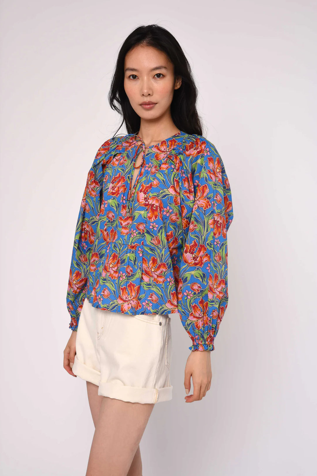 JUNIE TOP (ARCHIVE TULIP LIBERTY PRINT) - LOVE THE LABEL