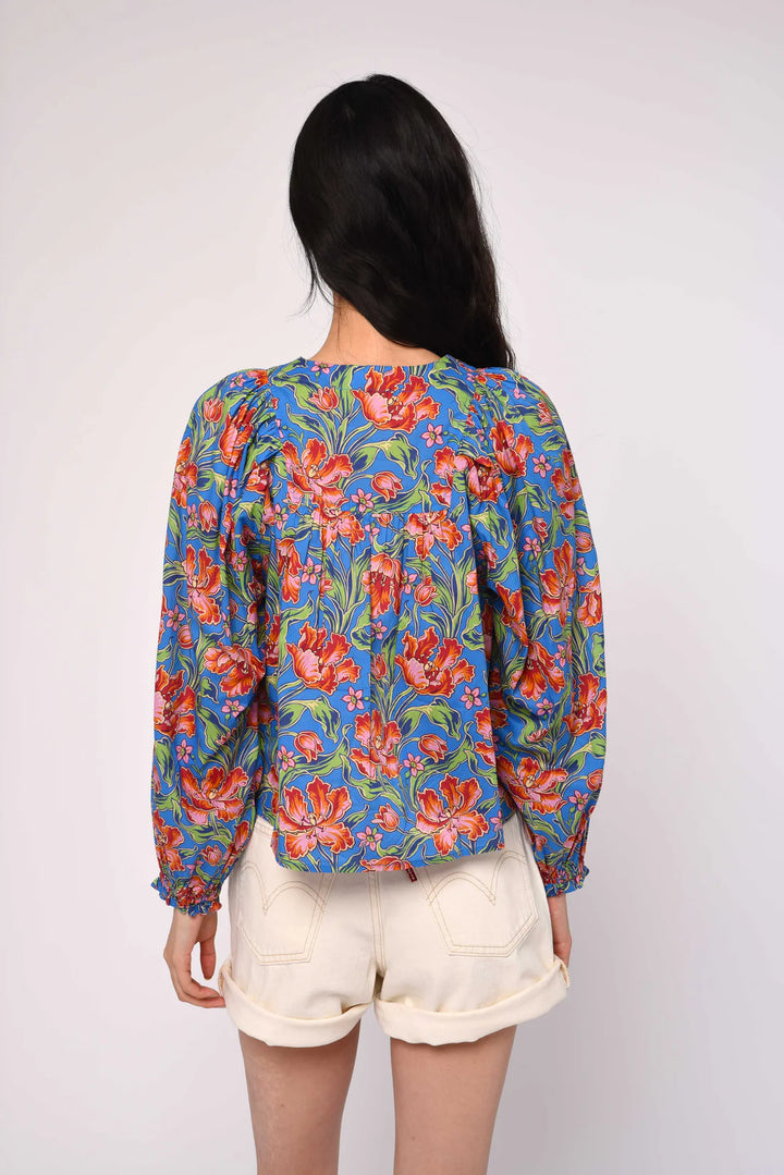 JUNIE TOP (ARCHIVE TULIP LIBERTY PRINT) - LOVE THE LABEL