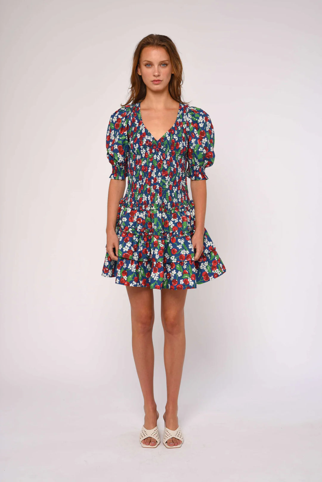 AUDREY SHORT SLEEVE DRESS (MISS CHERRY PRINT) - LOVE THE LABEL