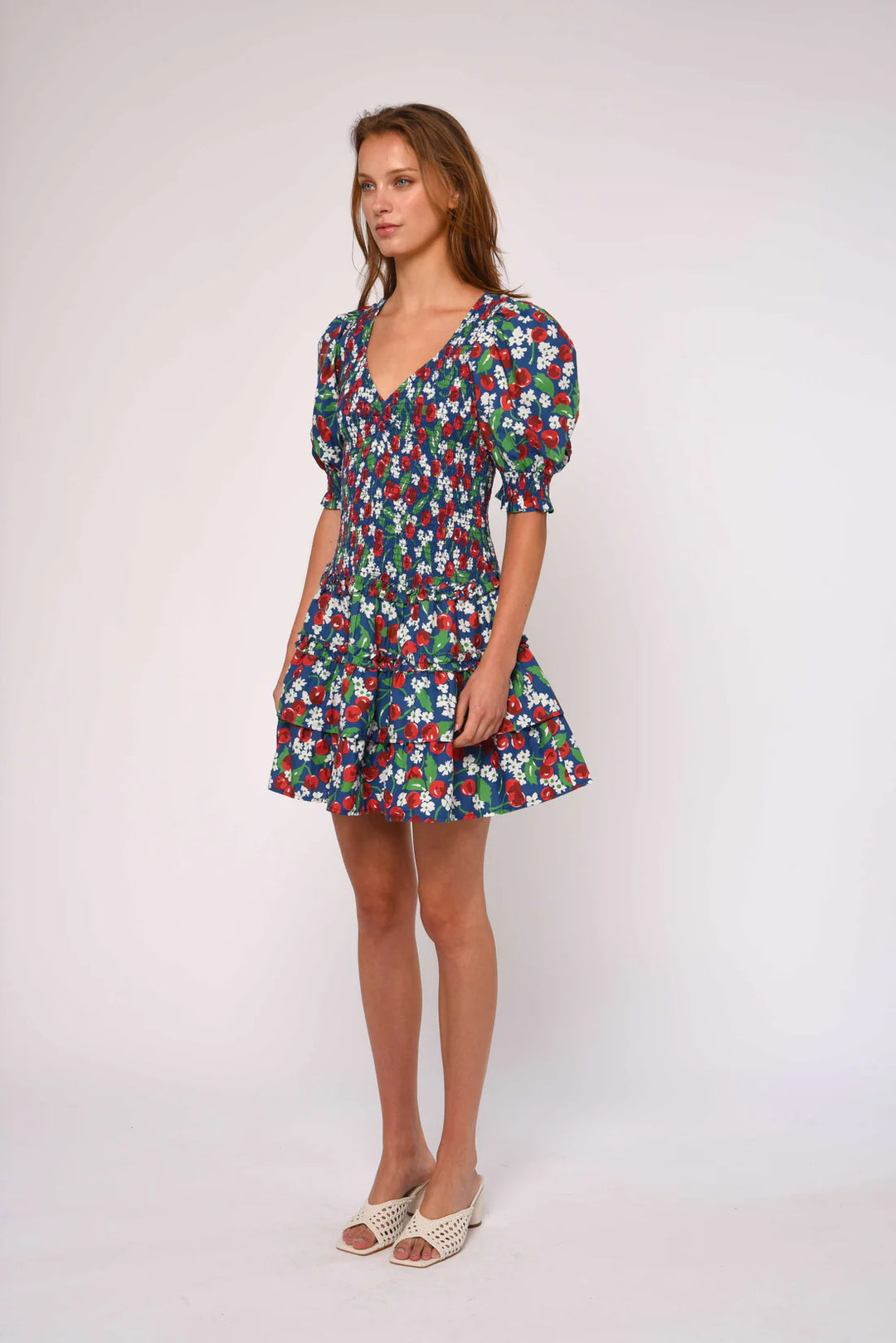 AUDREY SHORT SLEEVE DRESS (MISS CHERRY PRINT) - LOVE THE LABEL