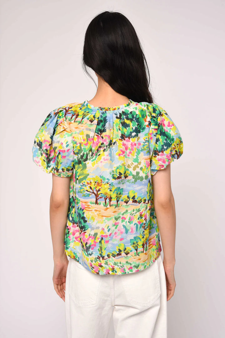 LIA TOP (GIVERNY GARDEN PRINT) - LOVE THE LABEL