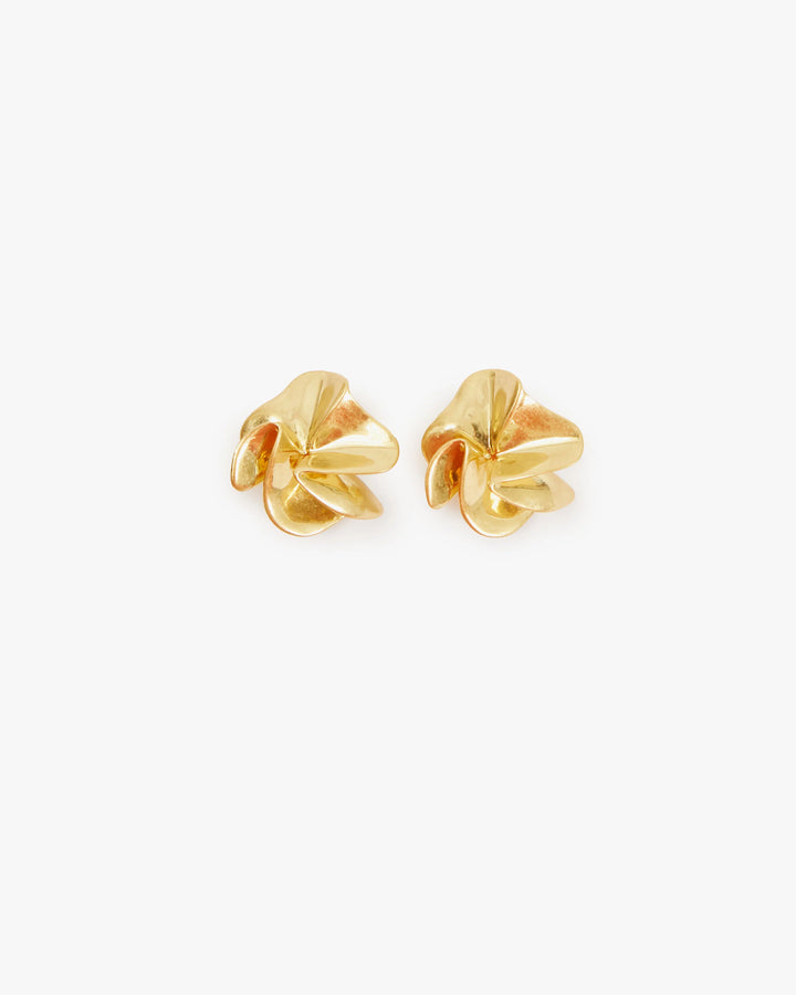 STATEMENT STUD EARRINGS (VINTAGE GOLD) - CLARE V.