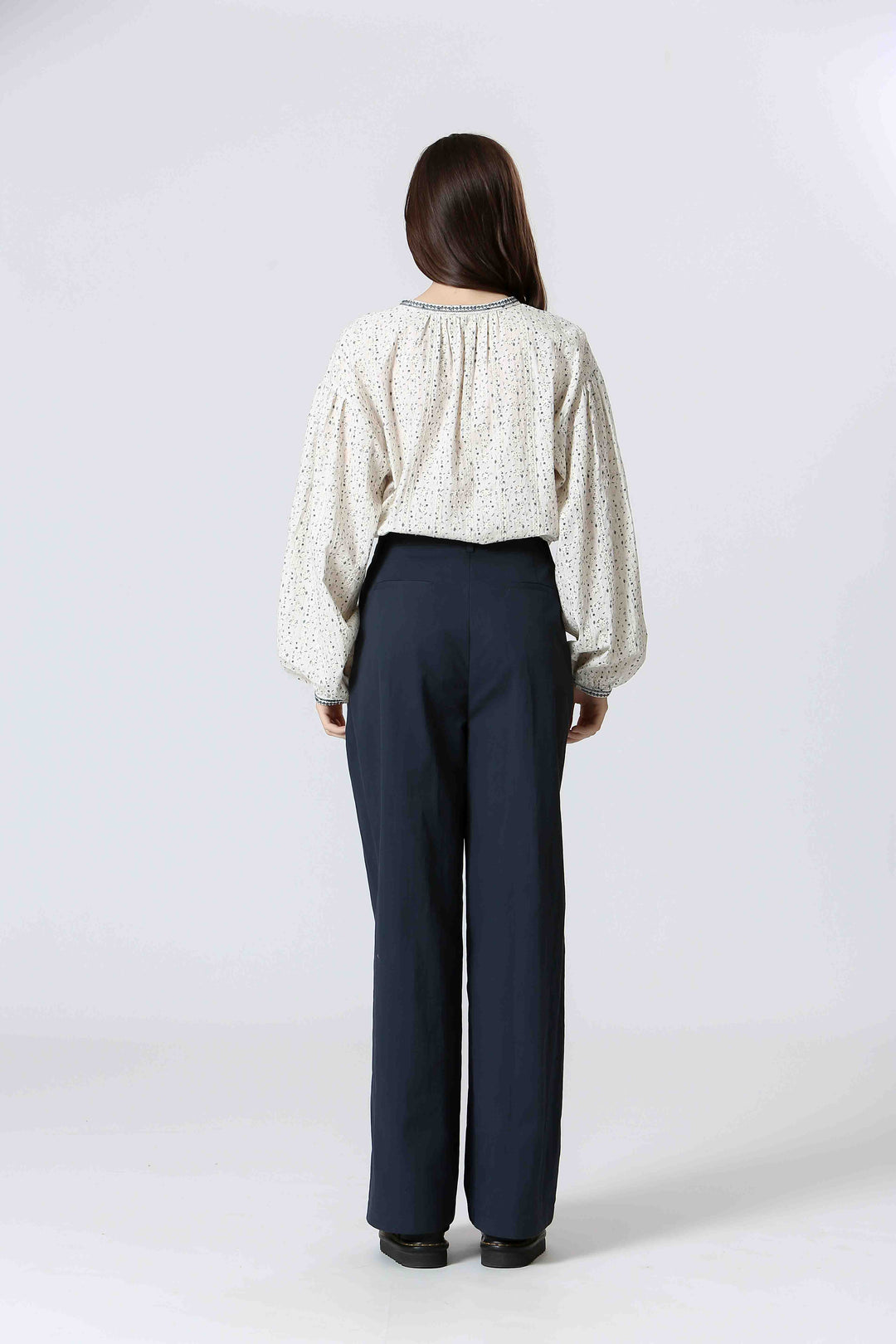TEXTURED COTTON BLOUSE - THE KORNER