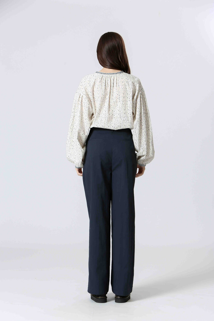 TEXTURED COTTON BLOUSE - THE KORNER