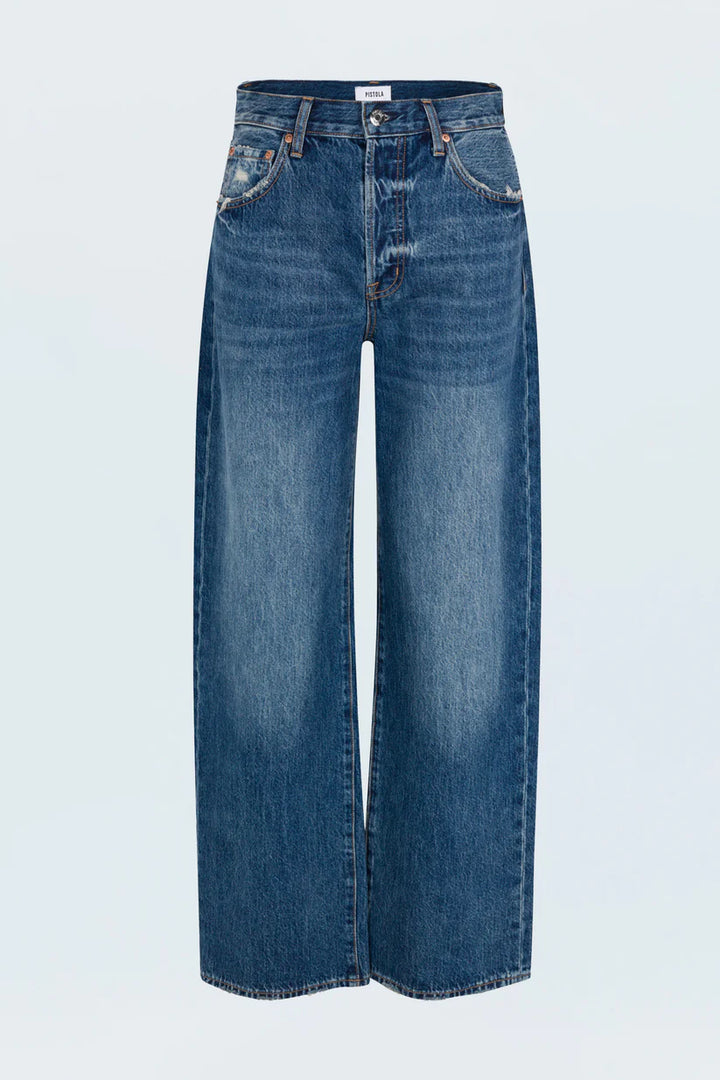 TATE HIGH RISE BOWED WIDE LEG PANT - PISTOLA