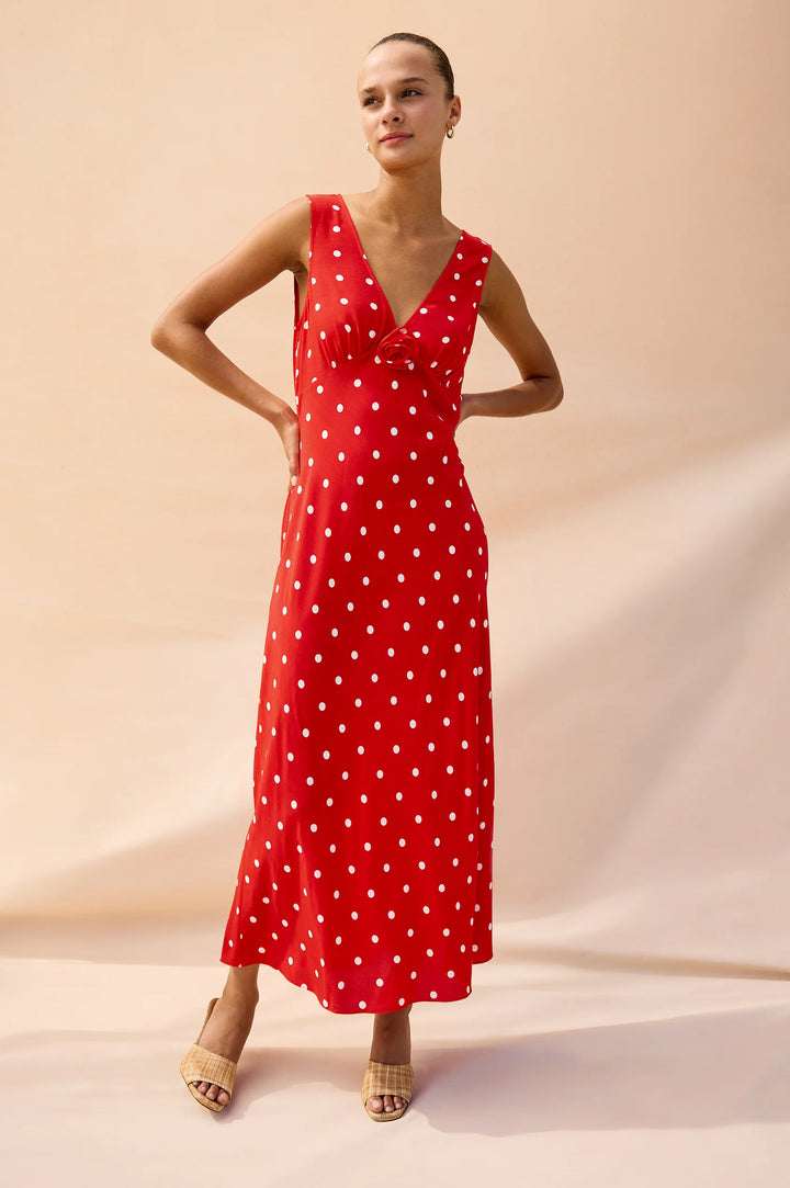 TERENA RAILS X GIADZY MIDI DRESS (ROSSA) - RAILS