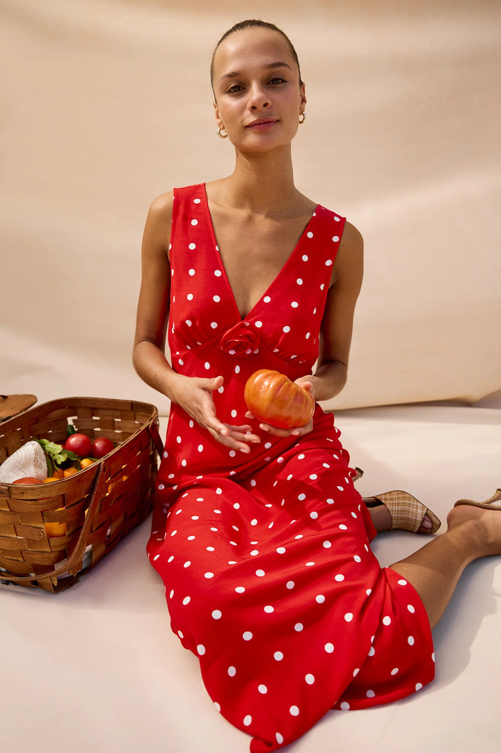 TERENA RAILS X GIADZY MIDI DRESS (ROSSA) - RAILS