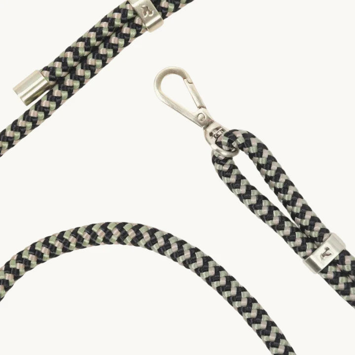 TESSA MULTICOLOUR CORD (BLACK/GREEN) - LOUVINI