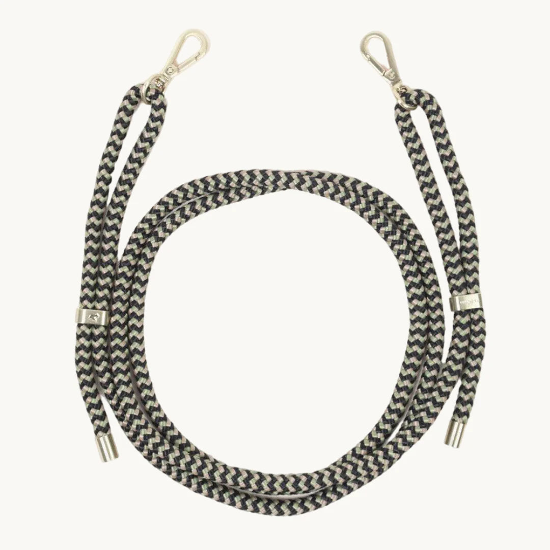 TESSA MULTICOLOUR CORD (BLACK/GREEN) - LOUVINI