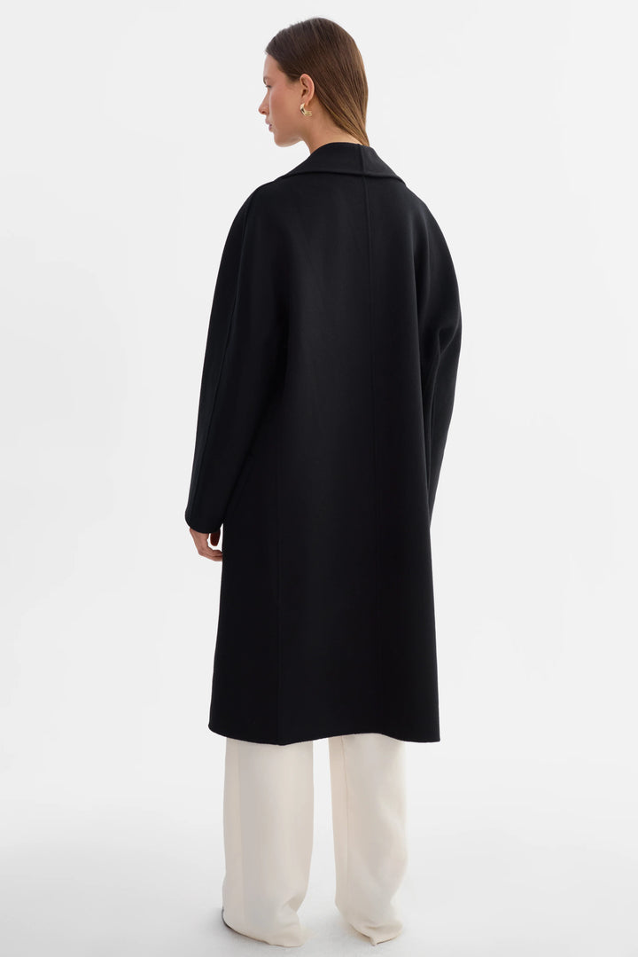 THARA DOUBLE FACE WOOL COAT (BLACK) - LAMARQUE