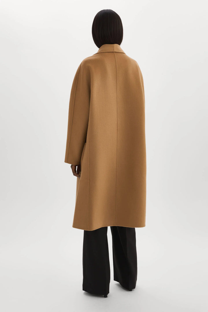 THARA DOUBLE FACE WOOL COAT (CAMEL) - LAMARQUE