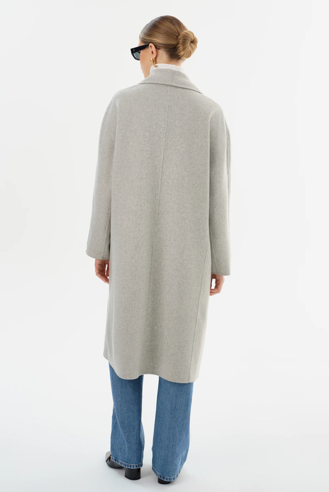 THARA DOUBLE FACE WOOL COAT (LIGHT GREY) - LAMARQUE