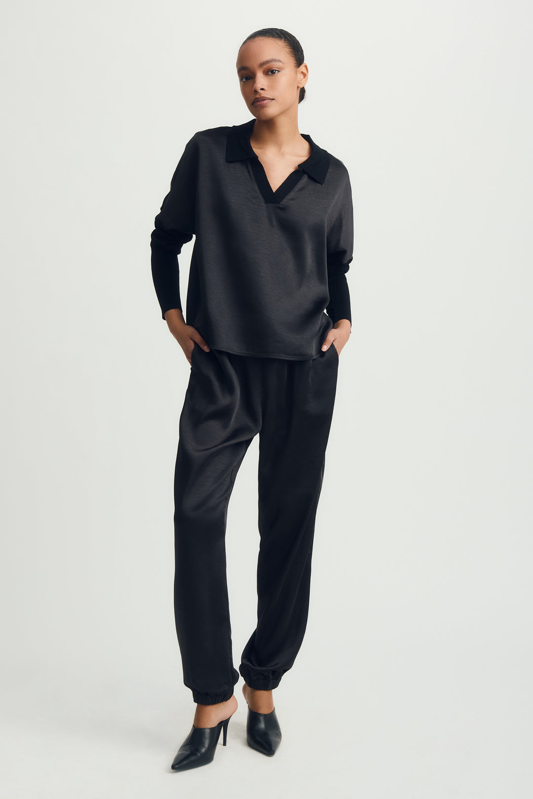 TINA MIX MEDIA COLLAR TOP - MELISSA NEPTON