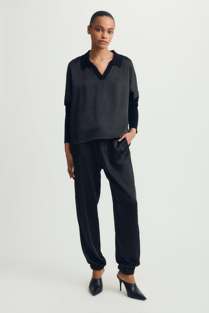 TINA MIX MEDIA COLLAR TOP - MELISSA NEPTON