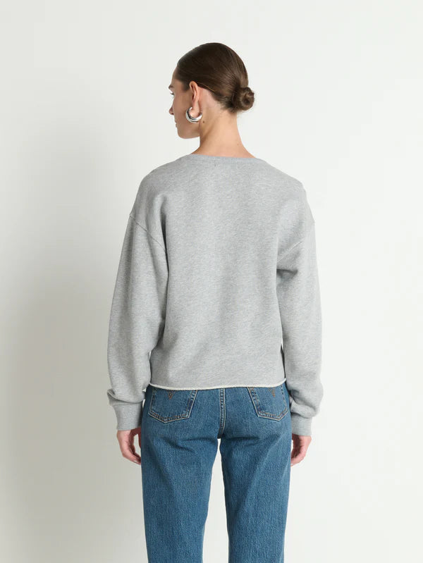 TOMMIE SWEATSHIRT (HEATHER GREY) - NATION
