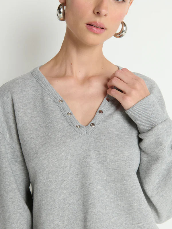 TOMMIE SWEATSHIRT (HEATHER GREY) - NATION