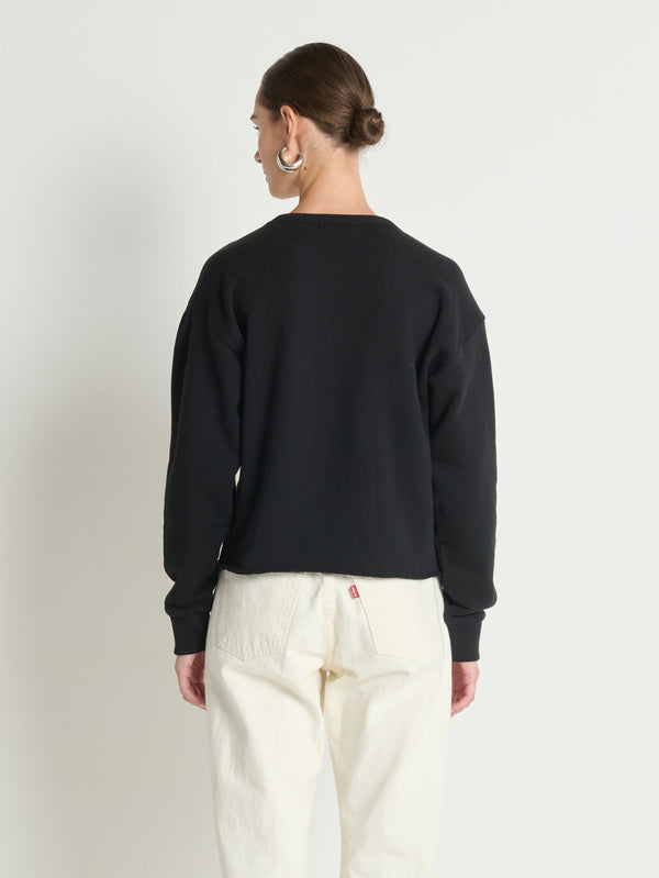 TOMMIE SWEATSHIRT (JET BLACK) - NATION