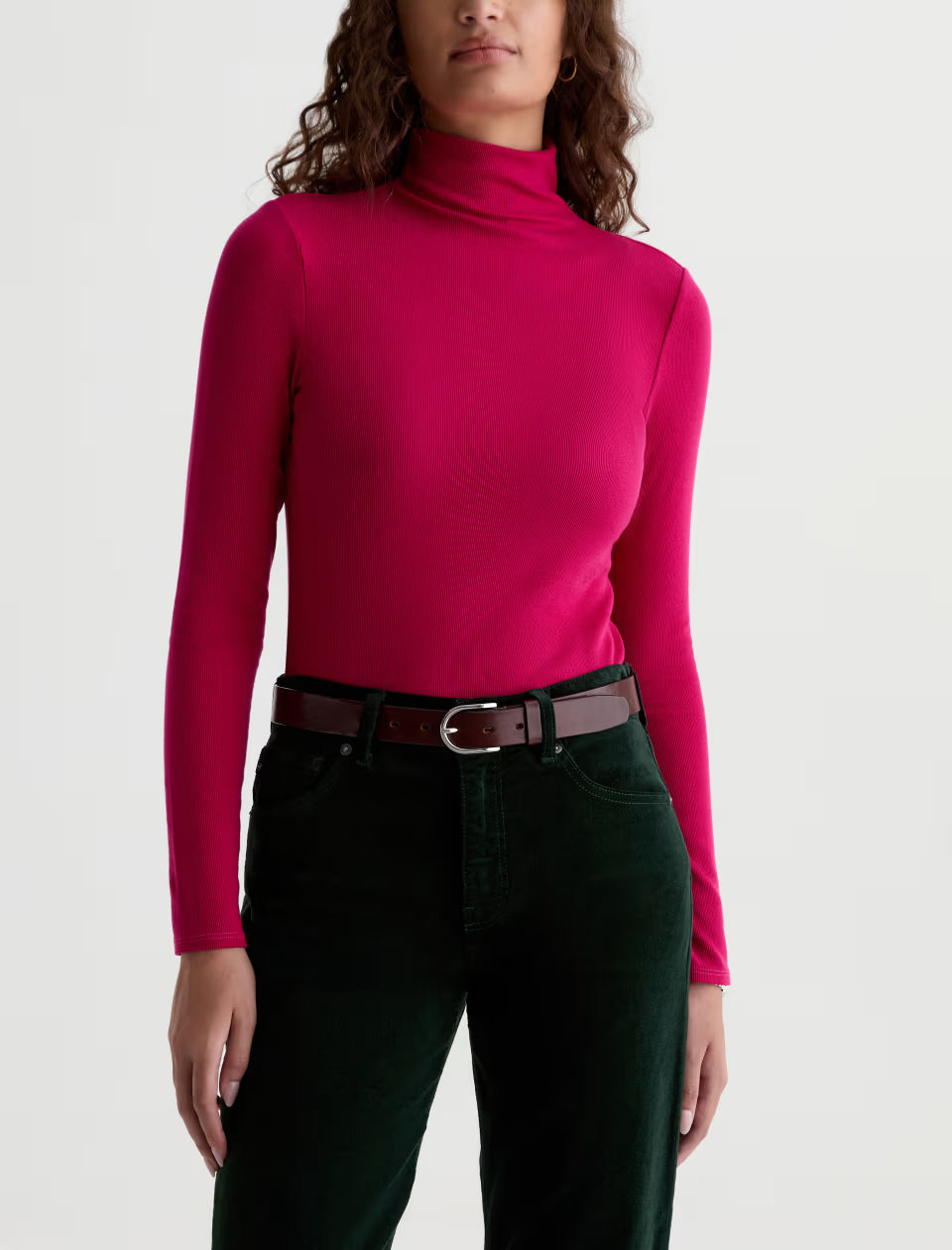 CHELS TURTLENECK (LIPSTICK) - A.G. DENIM
