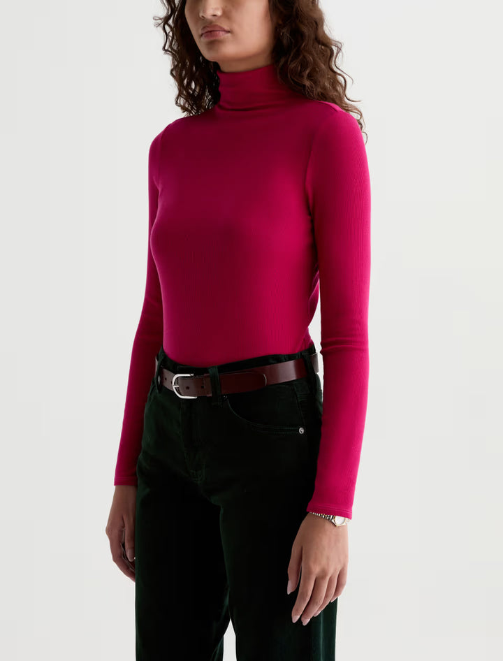CHELS TURTLENECK (LIPSTICK) - A.G. DENIM