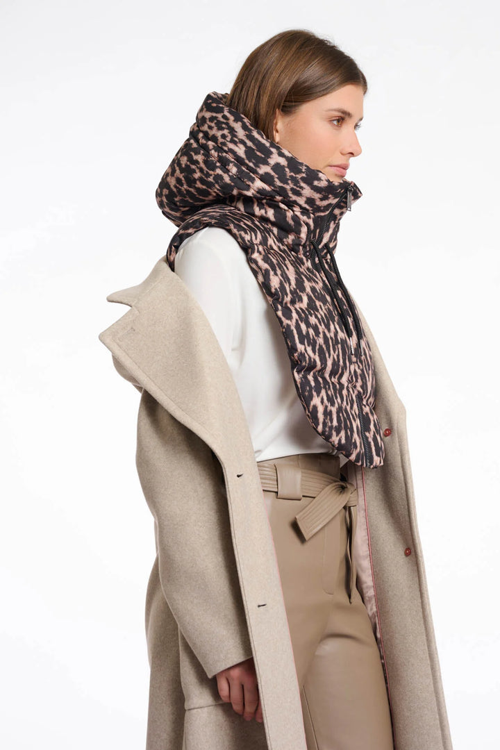 TABITA HOOD COLLAR (LEOPARD) - RINO & PELLE