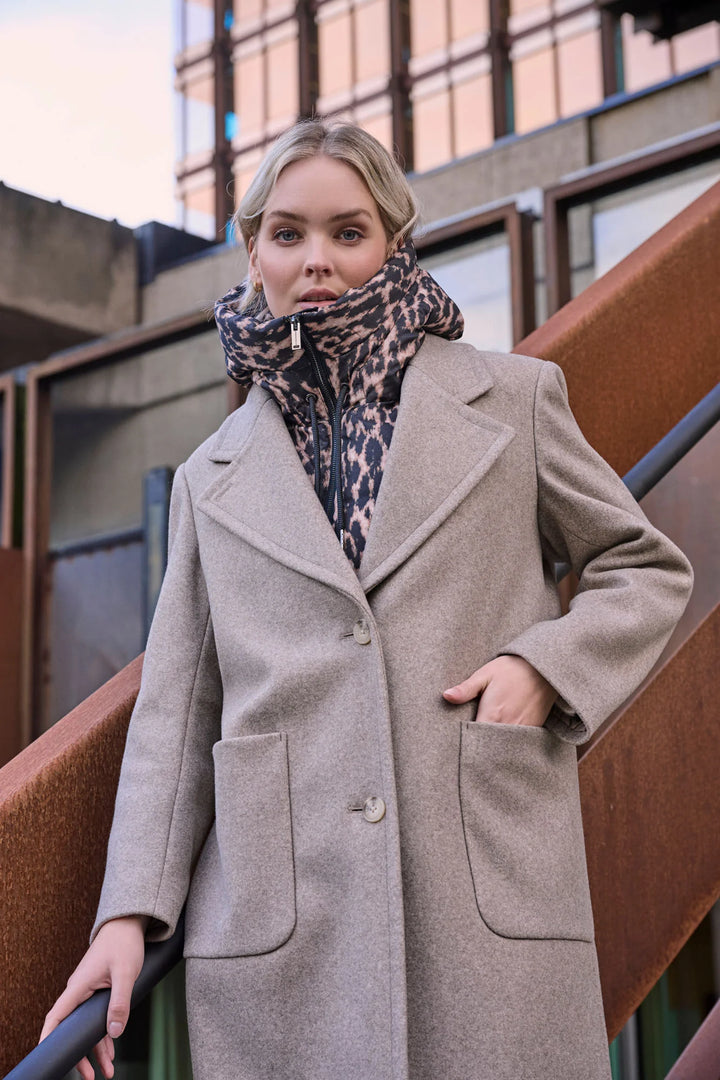 TABITA HOOD COLLAR (LEOPARD) - RINO & PELLE
