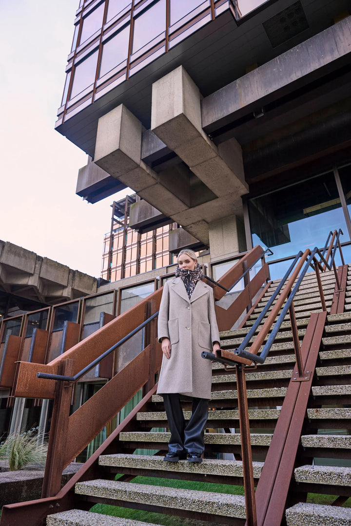 TABITA HOOD COLLAR (LEOPARD) - RINO & PELLE