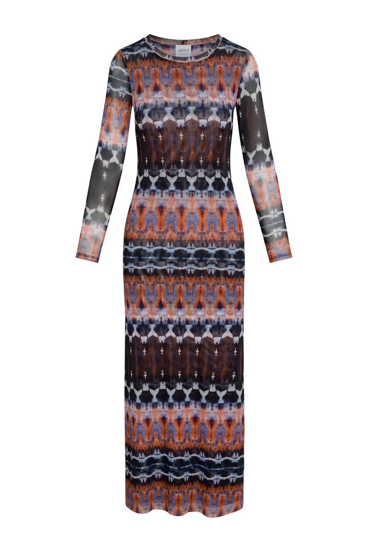 TALULA DRESS (FRAGMENTED STRIPE) - MISA