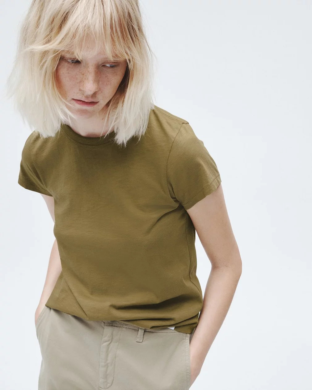 THE SLUB TEE (OLIVE) - RAG & BONE