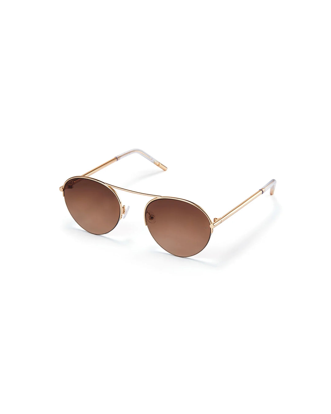 THE ROUND SUNGLASSES (GOLD/CLEAR) - JENNY BIRD