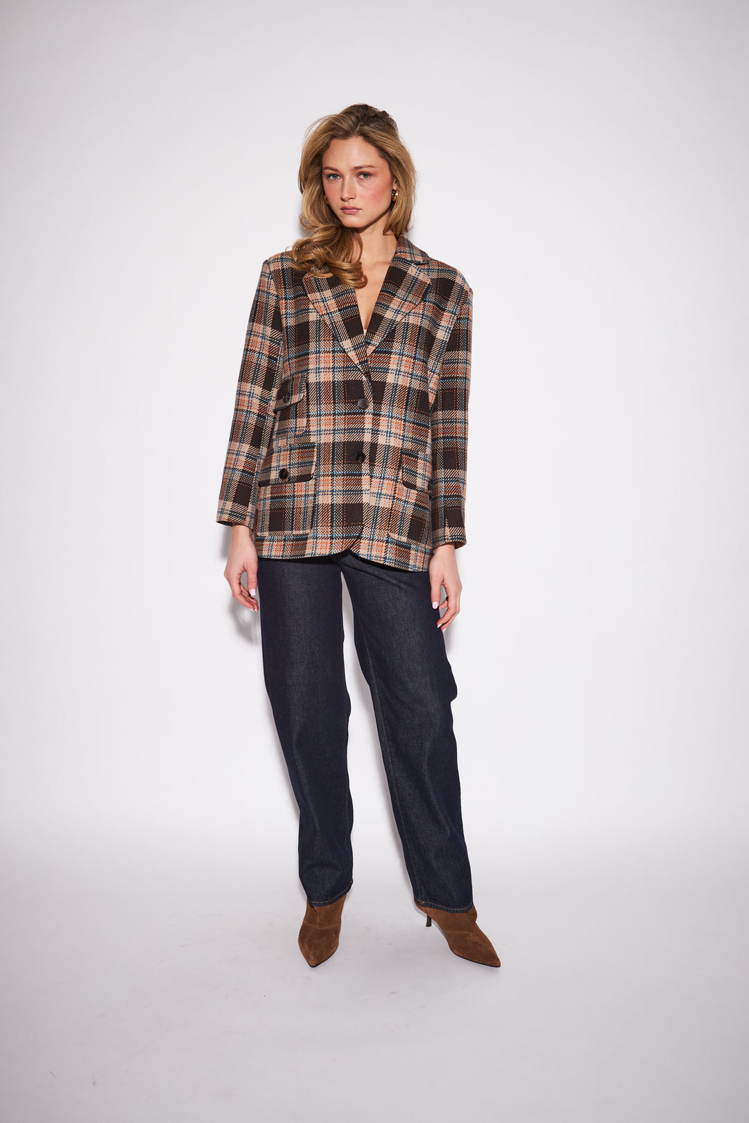 WALTER BLAZER (SADDLE TARTAN) - JOHN + JENN