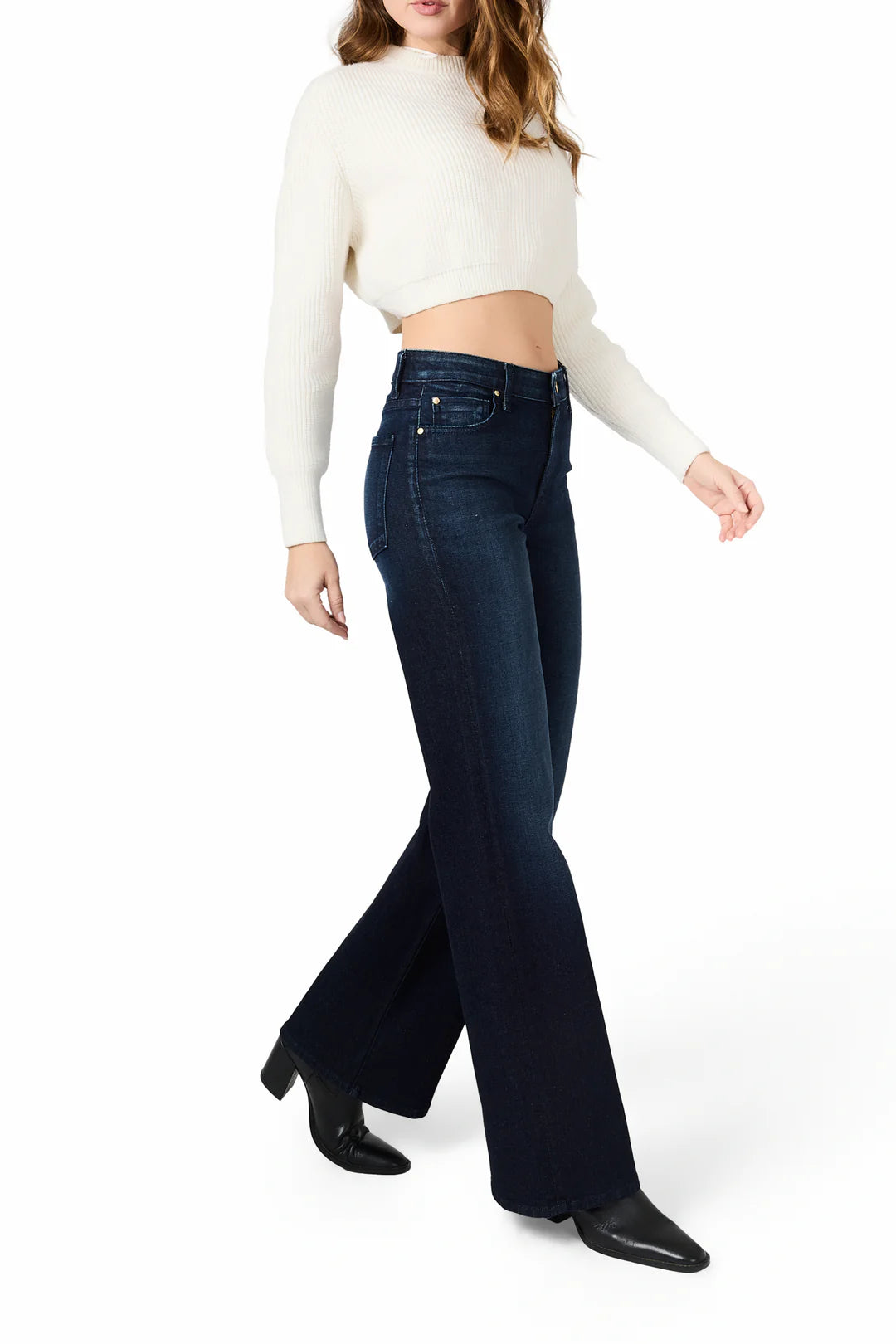 KELLI WIDE LEG JEAN (USED BLUE) - FIDELITY