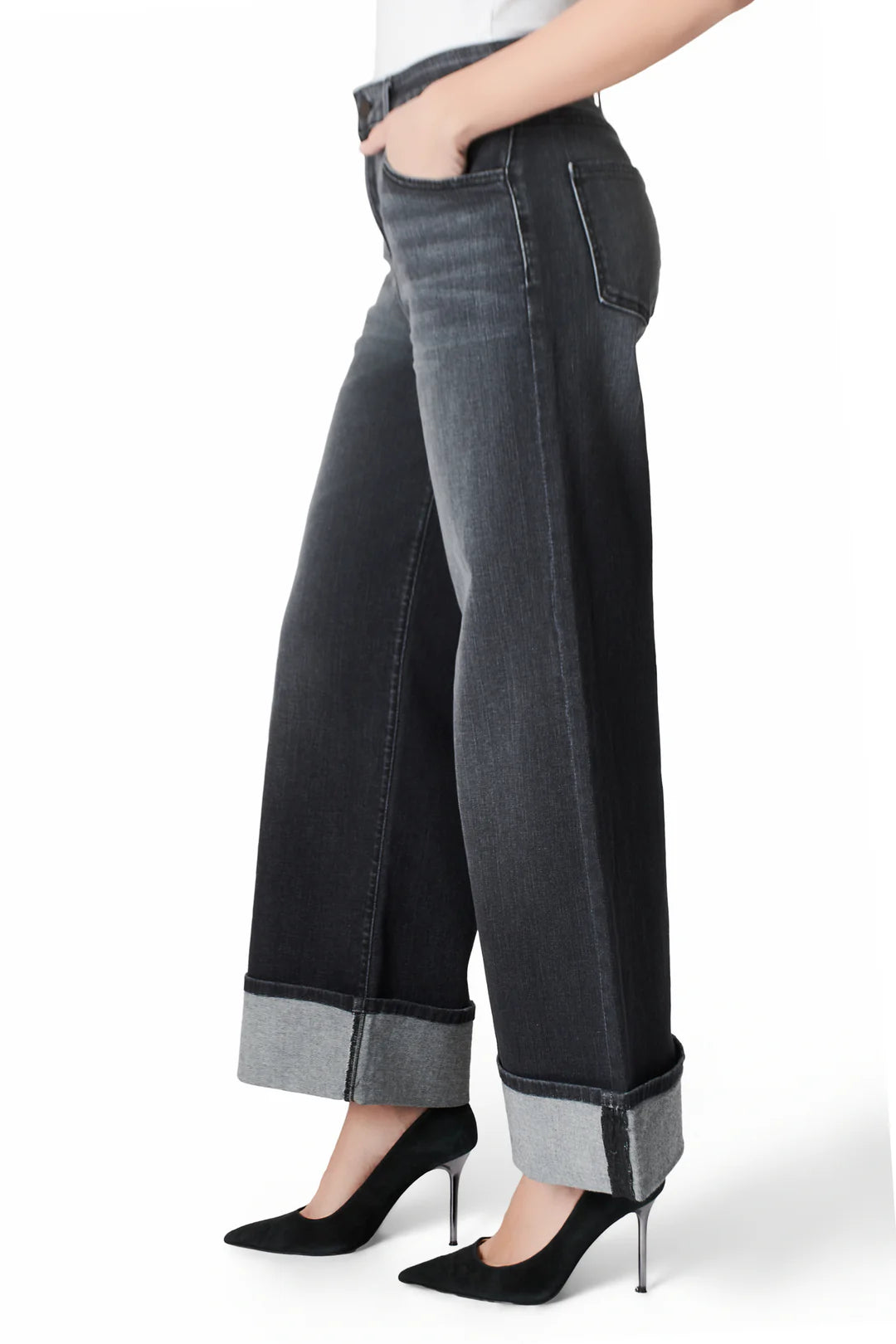 ZIGGY CUFF JEAN (BEVERLY BLACK) - FIDELITY