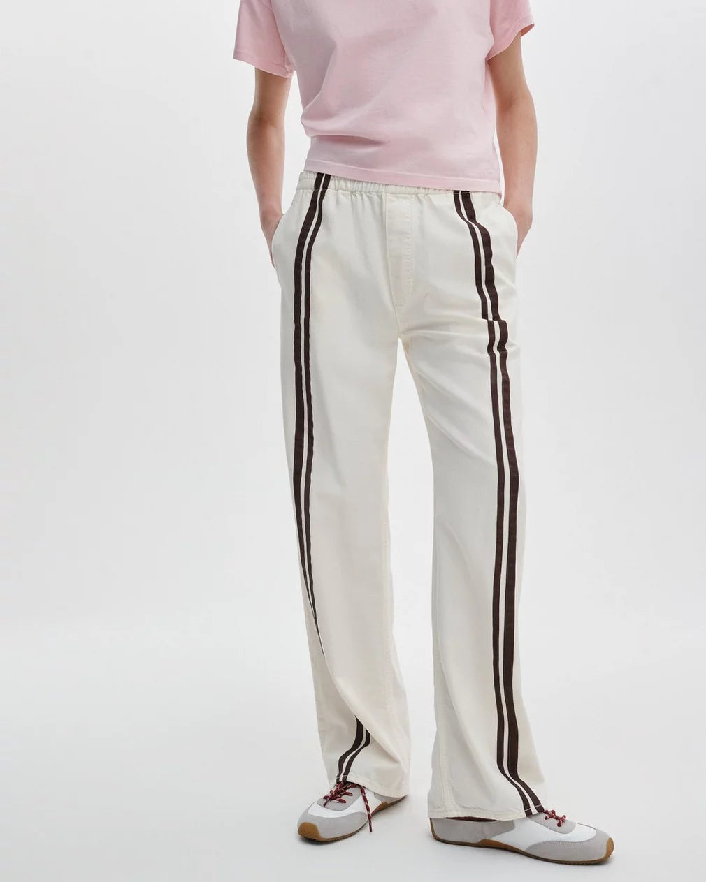RETRO RUNNER SLIM MULE (WHITE TAUPE) - RAG & BONE