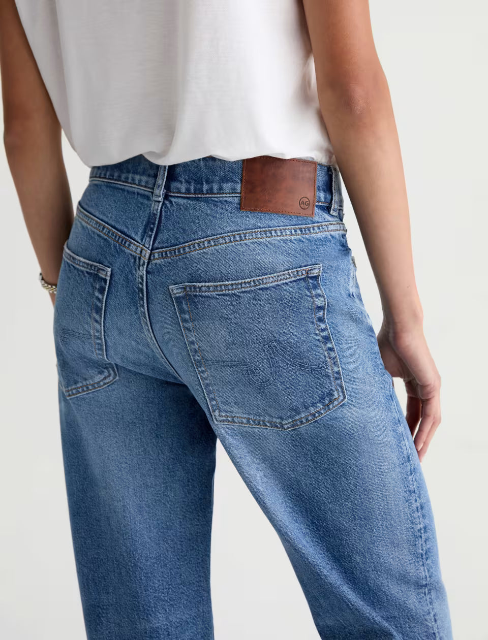BILLIE RELAXED STRAIGHT LEG (ECHO) - A.G. DENIM